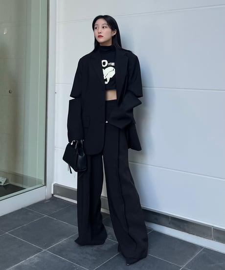 HIGH WAIST WIDE PANTS