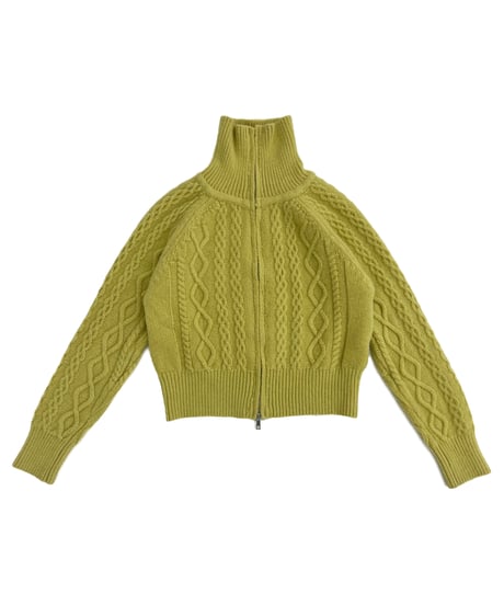 DOUBLE ZIP CABLE KNIT（2color!）