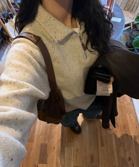 WOOL ZIP KNIT（2color!）