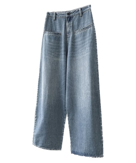 WASHED WIDE DENIM