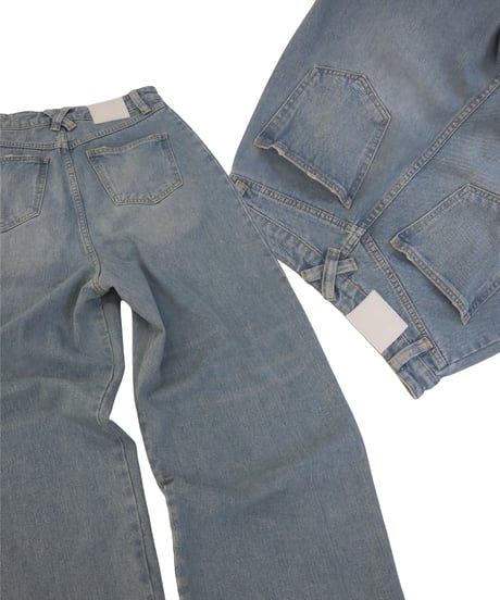 WASHED WIDE DENIM