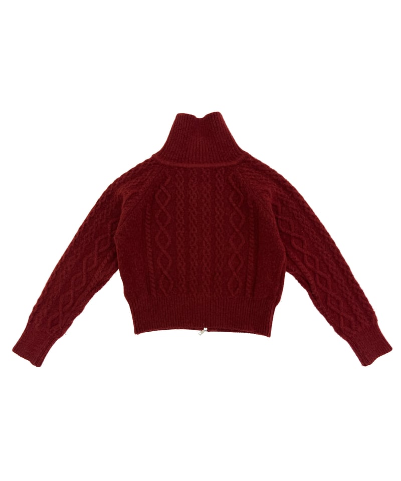 DOUBLE ZIP CABLE KNIT（2color!） | 10llllllllll