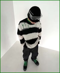 STRIPE DAMAGE KNIT