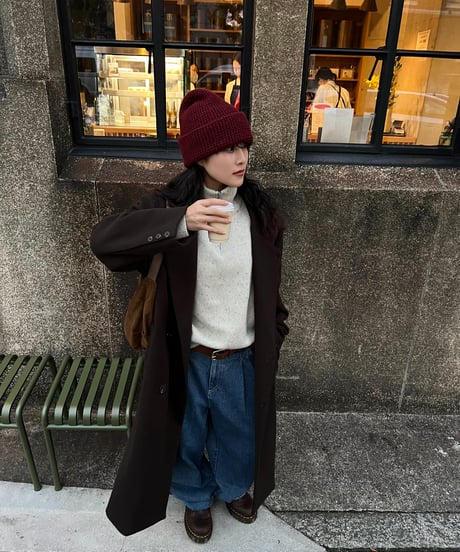 WOOL ZIP KNIT（2color!）
