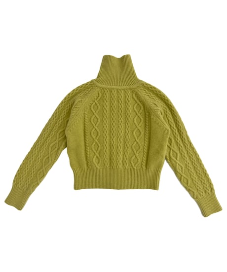 DOUBLE ZIP CABLE KNIT（2color!）