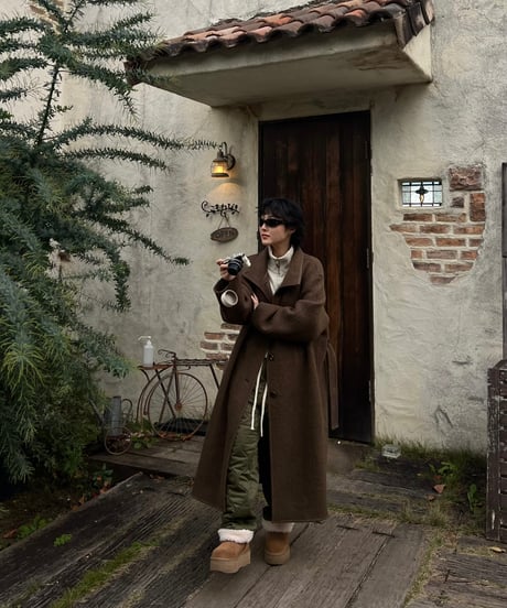 ALMOND LONG COAT