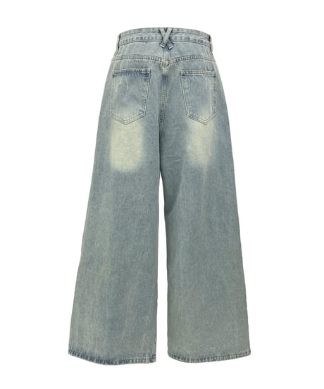 ［Restock］WASHED PALE JEANS SET