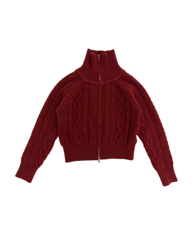 DOUBLE ZIP CABLE KNIT（2color!） | 10llllllllll