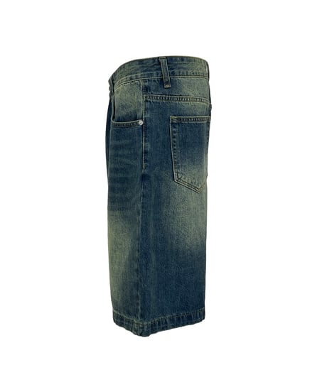 SOLID WASHING DENIM SHORTS（2color!）