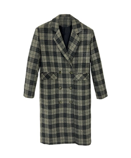 ［Restock］CHECK WOOL COAT