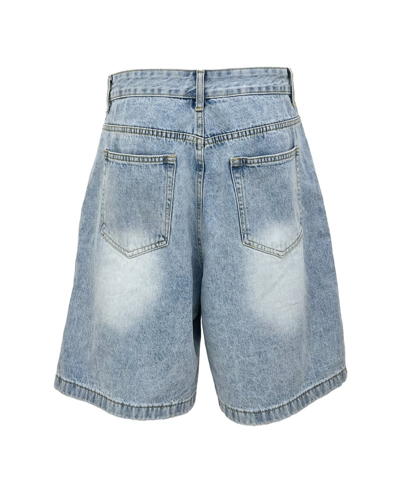 SOLID WASHING DENIM SHORTS（2color!） | 10llllllllll
