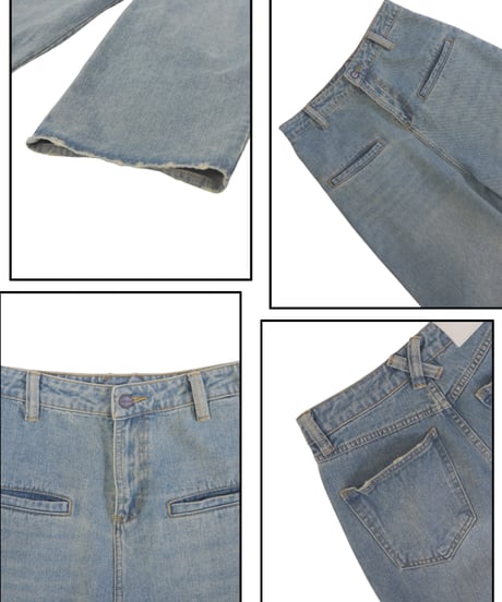WASHED WIDE DENIM