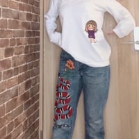 えみのんBIG刺繍ロングスリーブＴシャツ