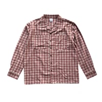 IN A GOOD WAY. FLANNEL CHECK SHIRT (TAN/RED)