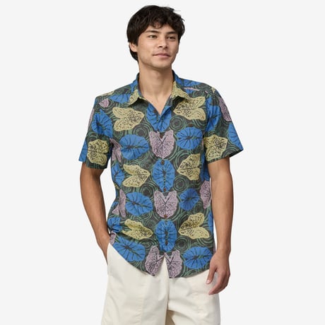 patagonia M's Malihini Pataloha Shirt (Kalo: Forge Grey)