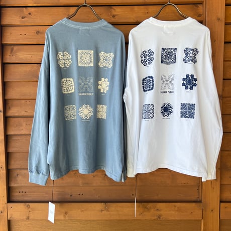 SALVAGE PUBLIC Pigment L/S Tee (Hawaiian Quilting)