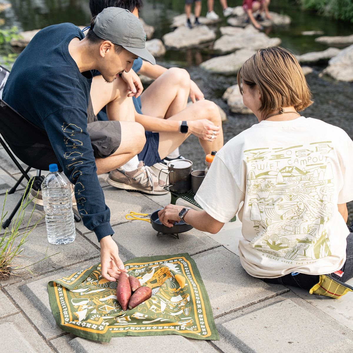 SWIFT INDUSTRIES campout 2024 T-SHIRT (natural)