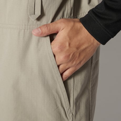 snow peak TAKIBI Light Ripstop Overalls (Khaki)