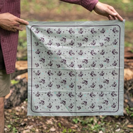 SWIFT INDUSTRIES campout 2023 bandana (grey)