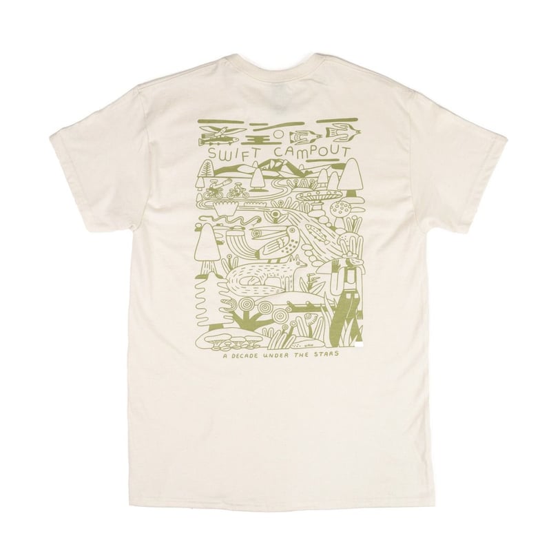 SWIFT INDUSTRIES campout 2024 T-SHIRT (natural)