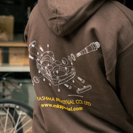 *BLUE LUG* mks pretzel zip hoodie (brown)