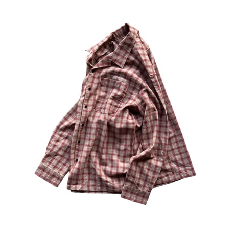 IN A GOOD WAY. FLANNEL CHECK SHIRT (TAN/RED)