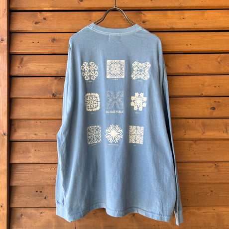 SALVAGE PUBLIC Pigment L/S Tee (Hawaiian Quilting)