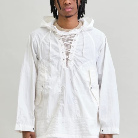 UNFRM NY TYPEWRITER PANEL MESH DECK PARKA