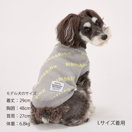 MANDARINE BROTHERS MNDRN LOGO KNIT