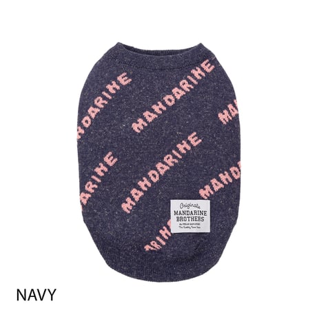 MANDARINE BROTHERS MNDRN LOGO KNIT