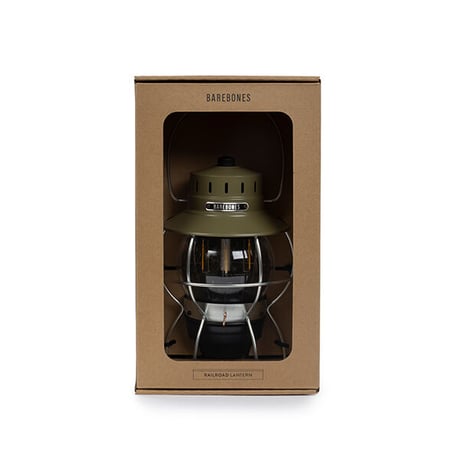 *BAREBONES* Railroad Lantern レイルロードランタンLED (オリーブドラブ）