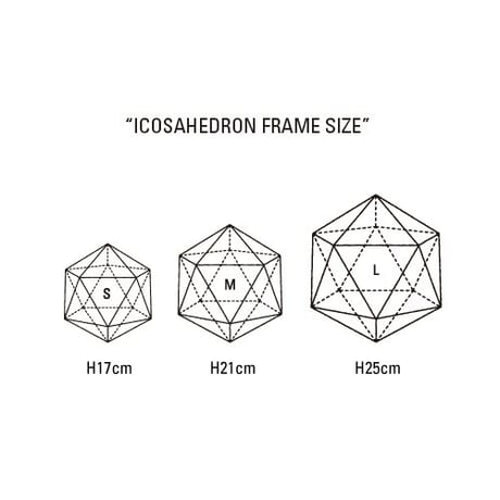 Icosahedron Frame "Silver"