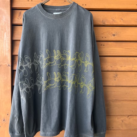 SALVAGE PUBLIC Pigment L/S Tee(Double Lei)