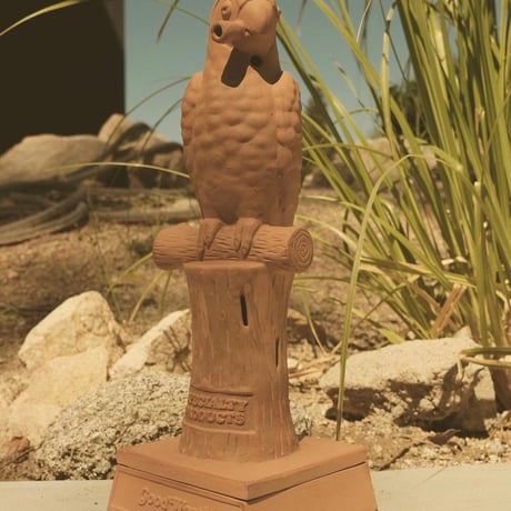 Good Worth SMOKING PARROT INCENCE BURNER (Terracotta)