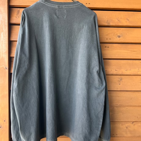 SALVAGE PUBLIC Pigment L/S Tee(Double Lei)