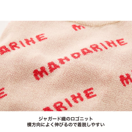 MANDARINE BROTHERS MNDRN LOGO KNIT
