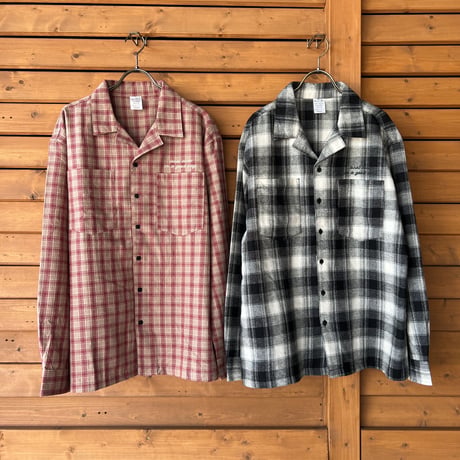 IN A GOOD WAY. FLANNEL CHECK SHIRT (TAN/RED)