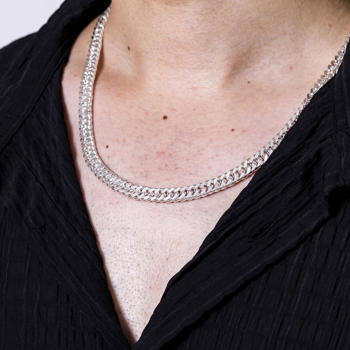 ITALY イタリー ロング キヘイ チェーン ネックレス シルバー925 喜平