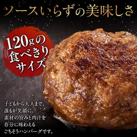 知多牛１００％ハンバーグ　１２０ｇ×６個【冷凍便・送料無料】