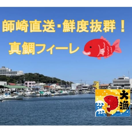 【師崎直送・鮮度抜群】魚介でハッピー！真鯛フィーレ（2枚入り・1匹分）×10パック【送料無料・冷凍】