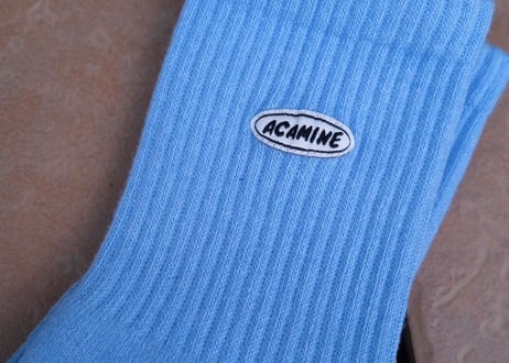 acamine socks light blue
