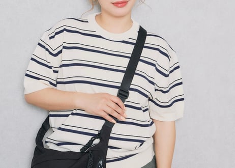 【AR】horizontal stripes summer knit
