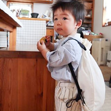 名入れ巾着袋　オフホワイト