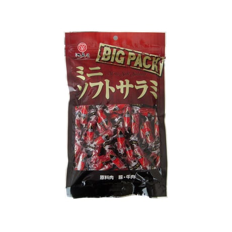 【江戸屋】ミニソフトサラミビッグパック157g（14965）スパイスが程よく効いた ひと口サイズ やわらか食感 大容量おつまみ