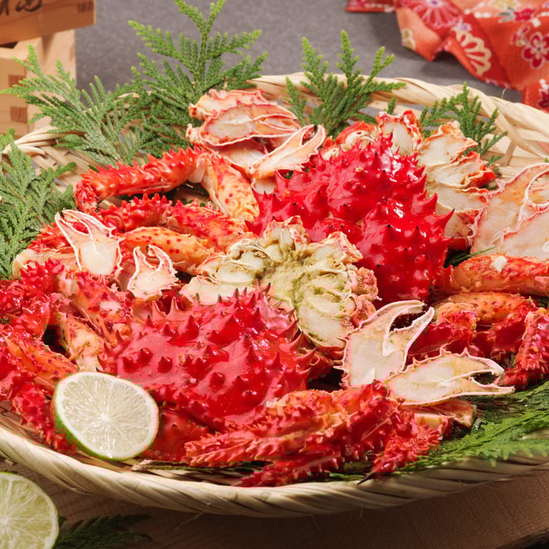 北海道産ゆで花咲がにカット2尾（430265）【送料無料】（差し入れ