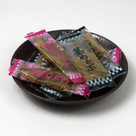 【江戸屋】2つの味の茎めかぶ95g（5942）個包装 プレーン＆梅しそ コリコリ食感 ヘルシー海藻スナック