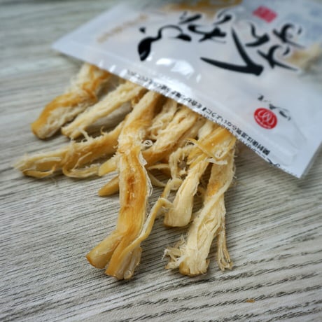 【江戸屋】ふんわりくんさき80g（355）太めに裂いた肉厚いかの燻製珍味・ふわふわ食感