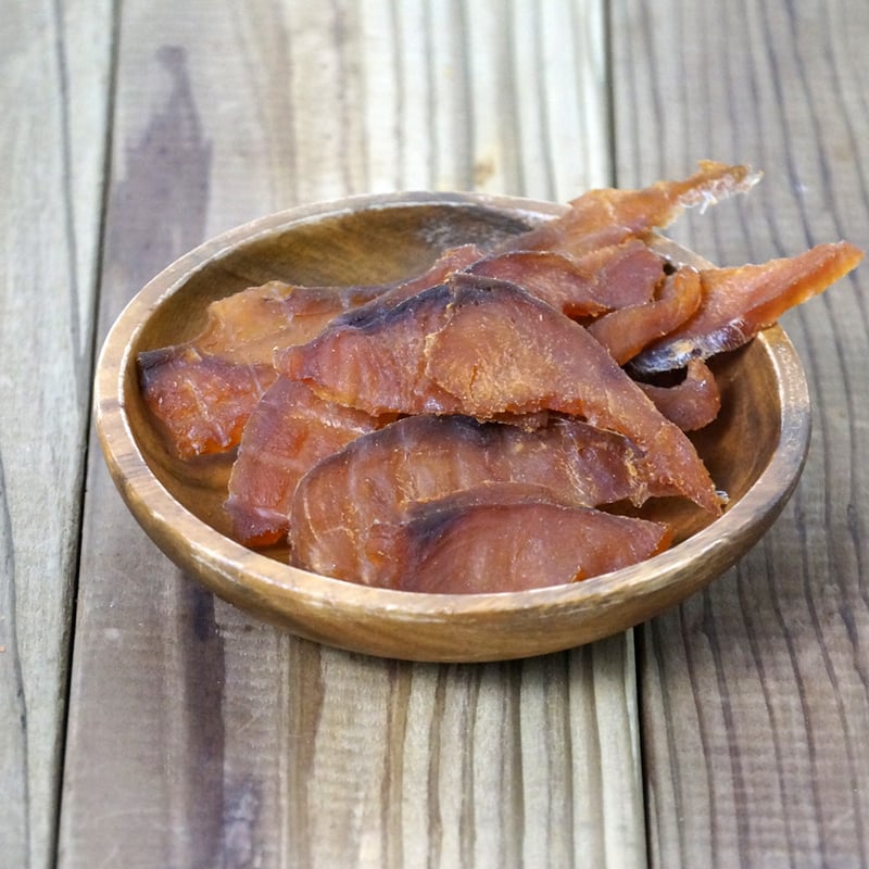 江戸屋】鮭とばスライス昆布醤油味45g（3706）日高昆布醤油が香る