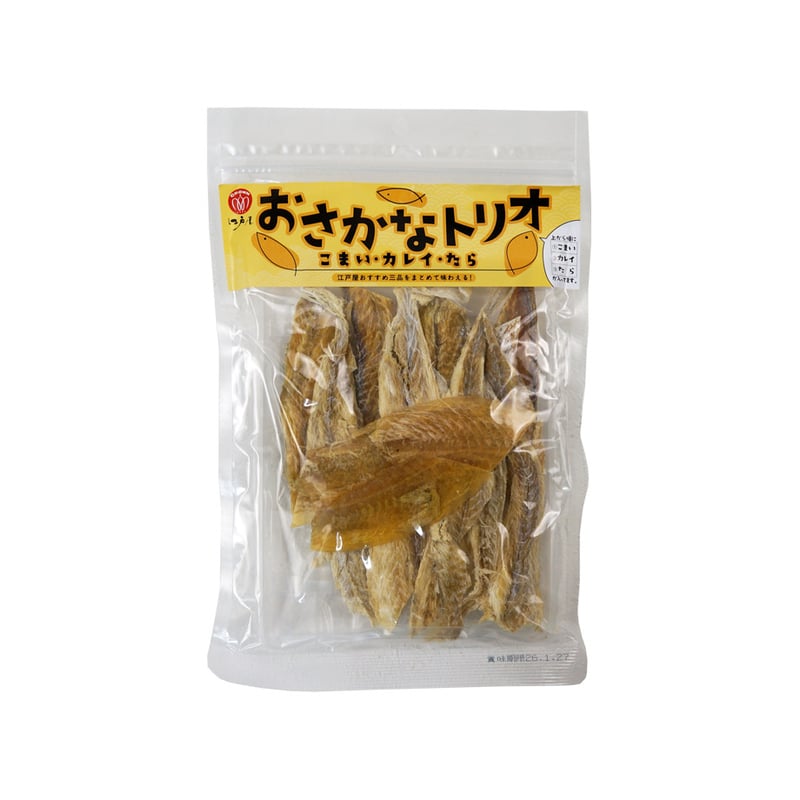 江戸屋】おさかなトリオ82g（14719）こまい・カレイ・たらの3種を
