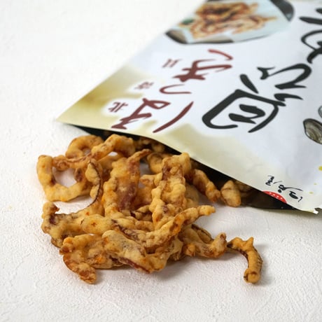 【江戸屋】ほっき貝ひも天 46g（5817）北寄貝（ホッキ）の旨味を凝縮したサクサク天ぷら。北海道の酒場で愛される本格珍味をお取り寄せ。
